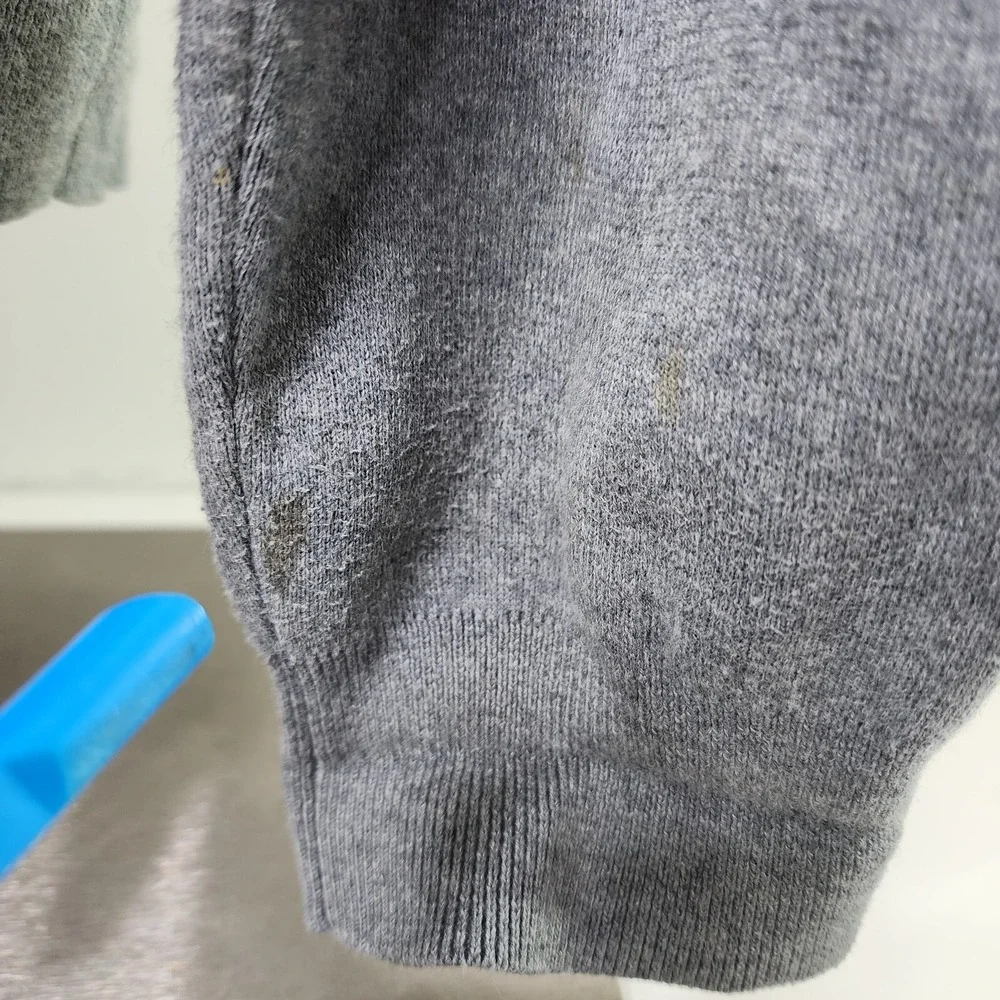 Polo Ralph Lauren Sweater Mens XL Gray‎ V-Neck Pullover Pima Cotton
